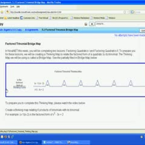 Factored Trinomail Bridge Map