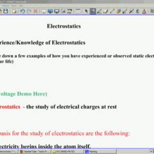 Electrostatics Definitions