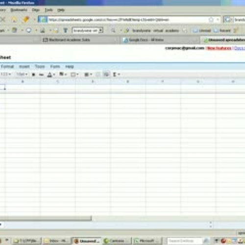 Google Spreadsheets - Basics