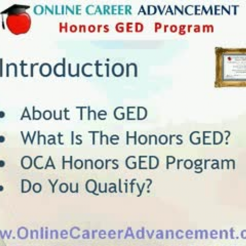 Honors GED