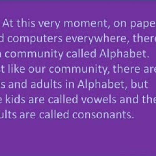 The Alphabet Community
