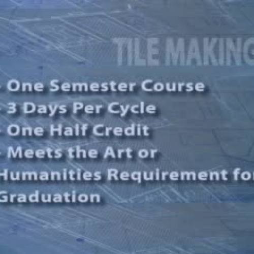 Intro to Tile Making