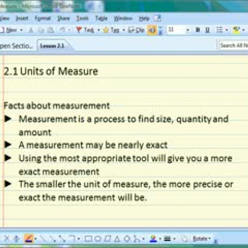 2.1 Units of Measurement