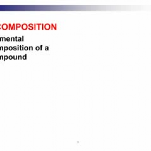 McEachern Empirical and Molecular Formulas