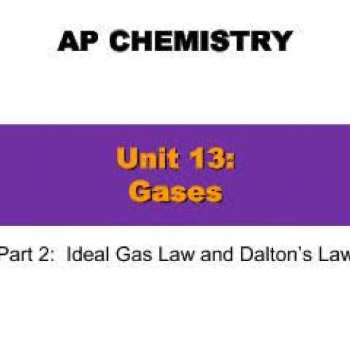 EHS AP Chem Unit 13 part 2