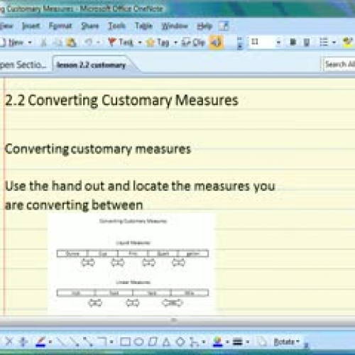 2.2 converting customary measures