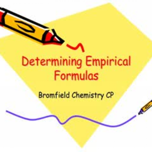 Determining Empirical Formulas