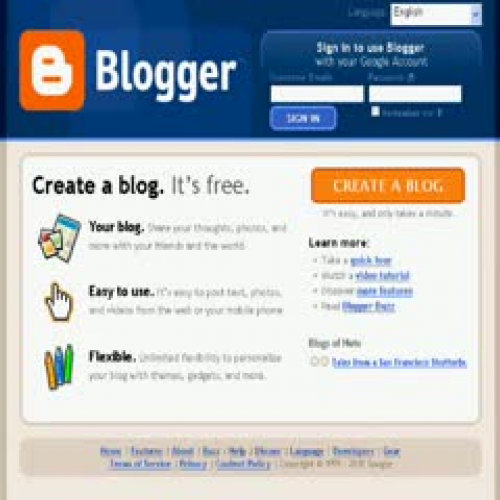 Creating a Blog on Blogger.com
