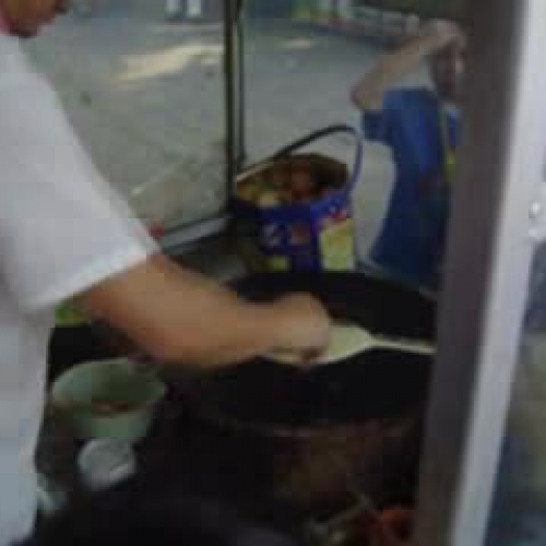 How to make a Chinese pancake.