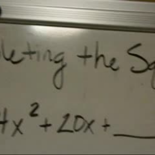 Completing the Square