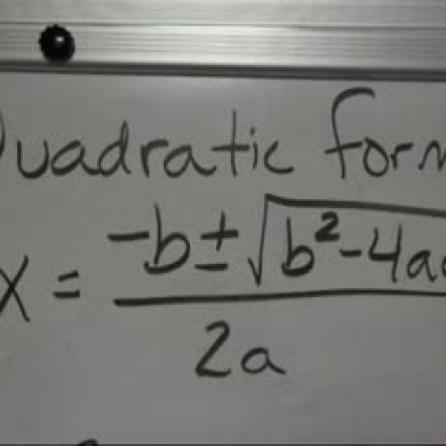 Quadratic Formula