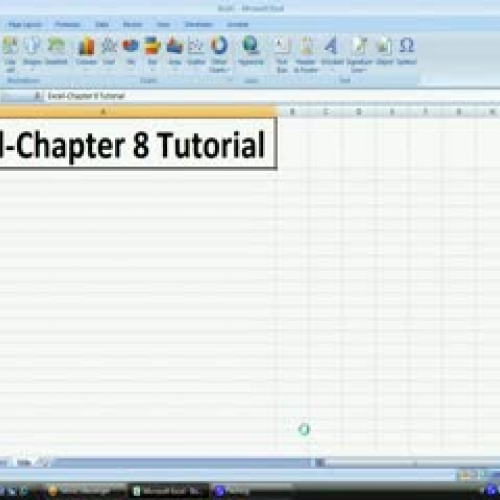 Excel Chapter 8 Tutorial