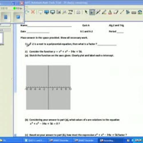 Quiz 6 1 and 6 2 Answers