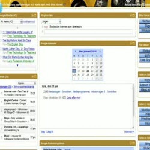 Persnlig startsida på iGootle