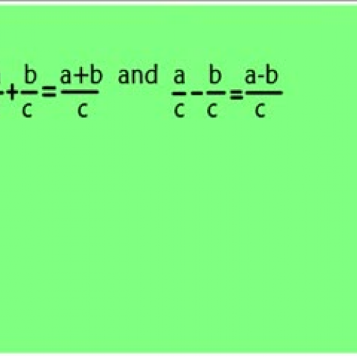 5-6 Sums and Differences of Rational Expressi