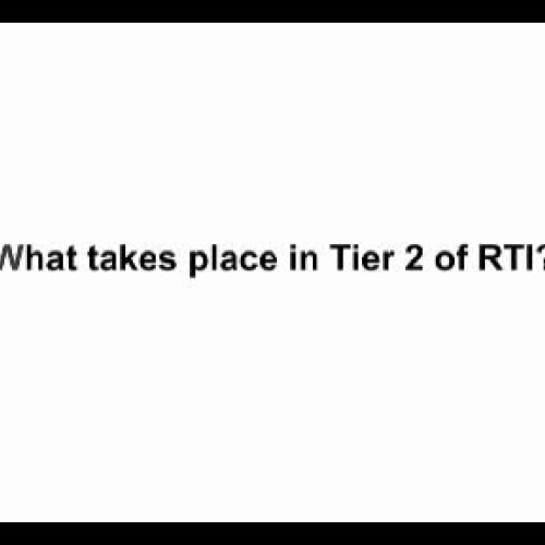 What takes place in Tier 2 of RtI?