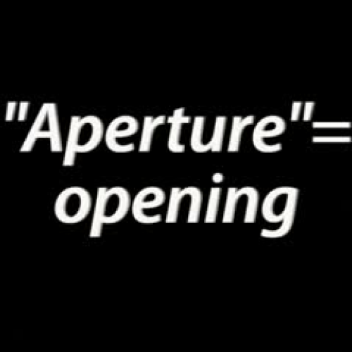 Aperture - Video 2
