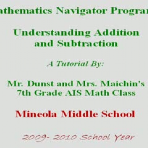 Understanding Addition and Subtraction