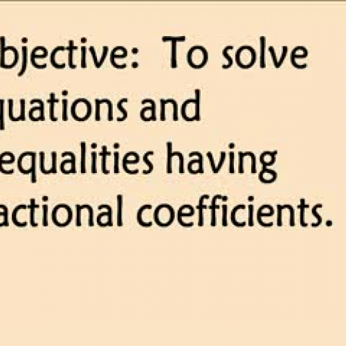 5-8 Fractional Coefficients