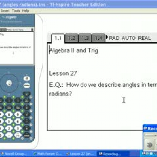 Lesson 27 Intro to Trig
