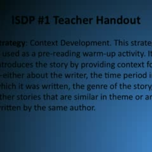 Contextual Development Strategy