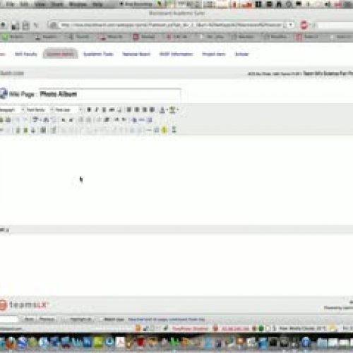 Uploading images in the wiki