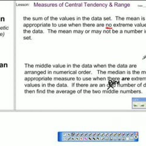 1-2: Measure of Central Tendency &amp; Range