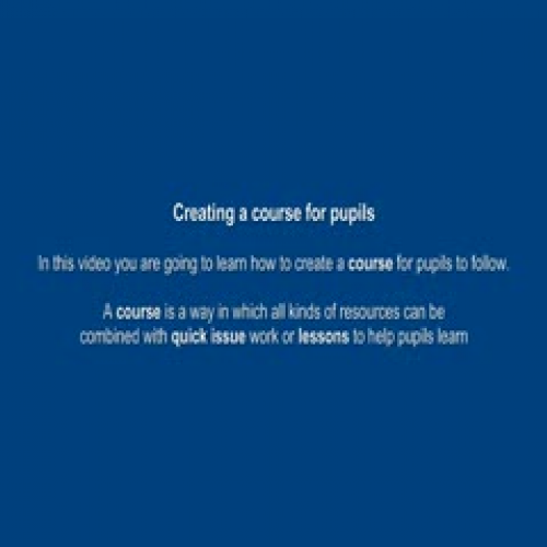 Creating a Course on the VLE