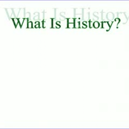 What Is History