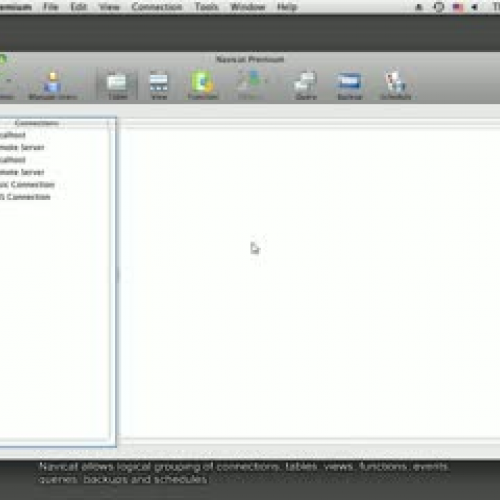 How to group database connections (Mac OS X)