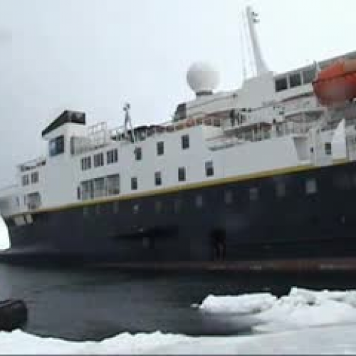 Pulling Ship on Fast Ice