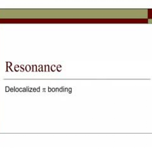 Another Look at Resonance