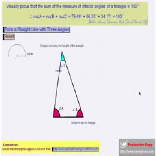 Sum of the Interior Angles of a Triangle