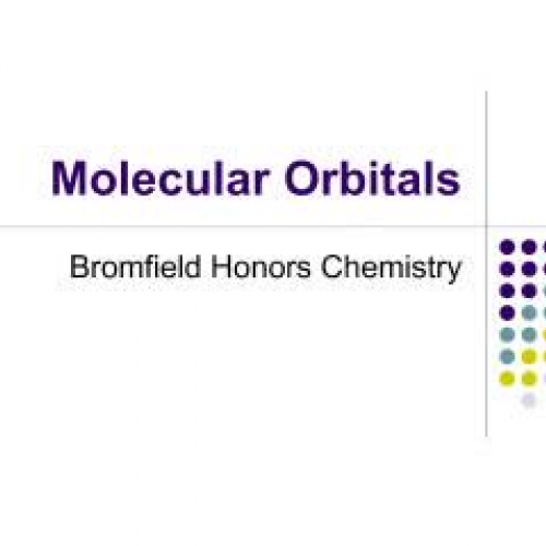 Introducing Molecular Orbitals