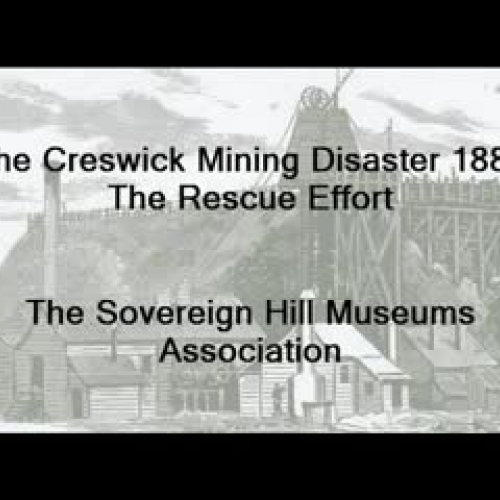 Creswick Mining Disaster Above Ground