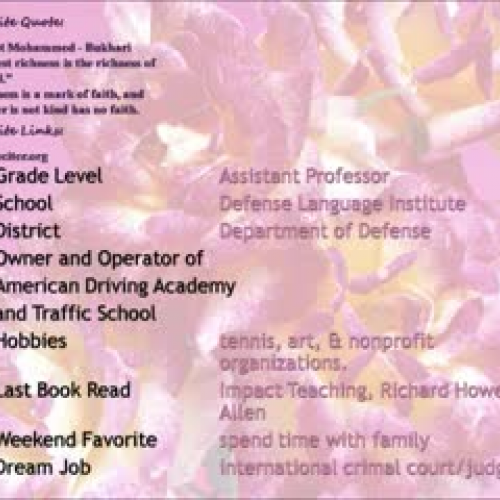 teacher introduction