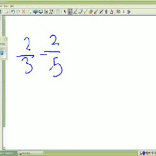 Jordan, Anna, and Hannah Subtracting fraction