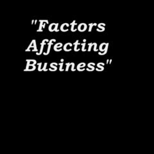 Factors Affecting Businesses