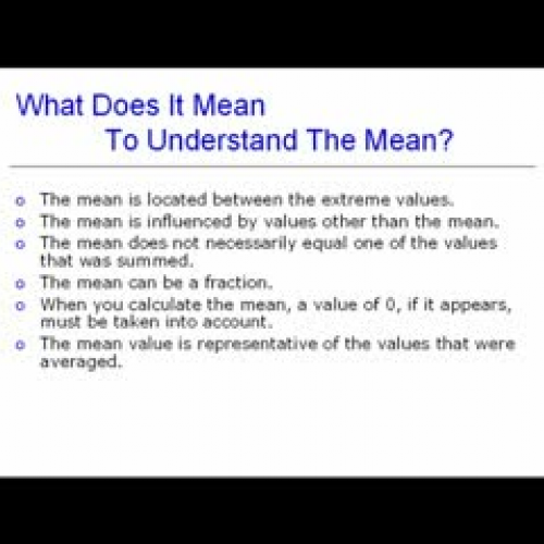 Measures of Central Tendency