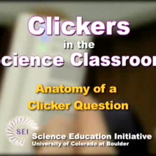 The anatomy of a clicker question