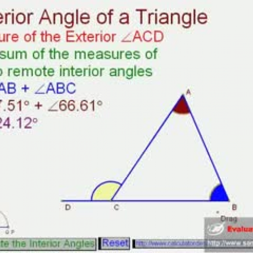 Exterior Angle of a Triangle