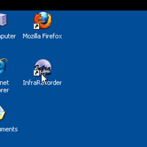 How to use InfraRecorder to save data to CD o