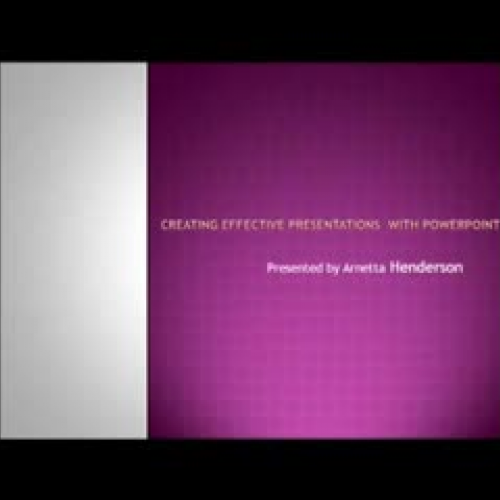 Creating Effective and Professional PowerPoin