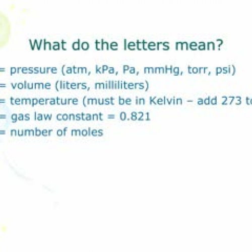 McEachern Gas Laws Foldable