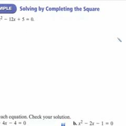 5.7 Completing the Square