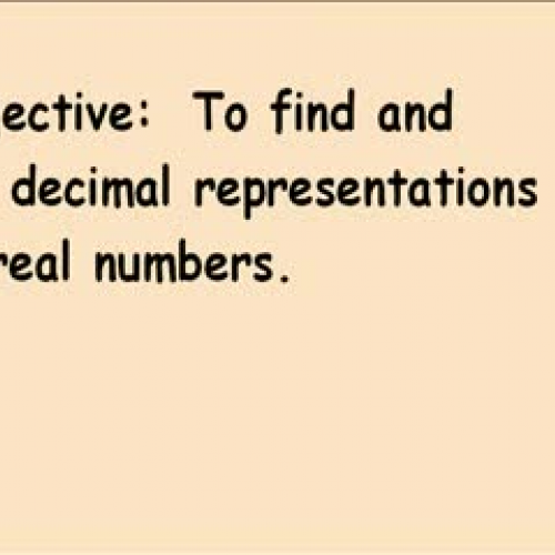 6-6 Rational and Irrational Numbers