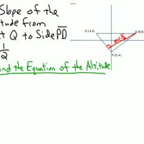 Finding the equation of an altitude