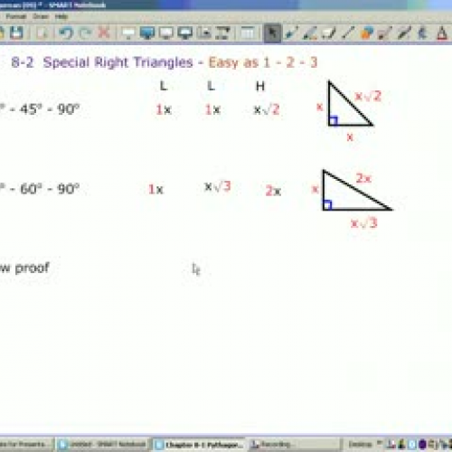 8-2 special right triangles