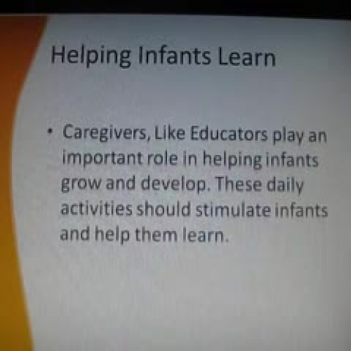 Infant Activity Plan