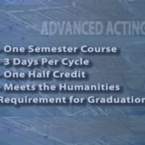 Advanced Acting
